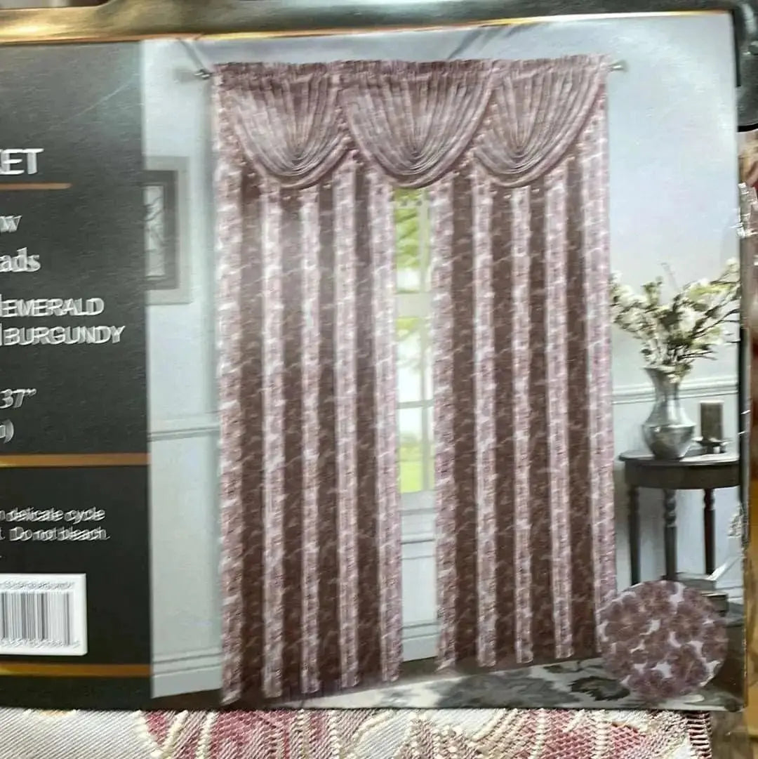 Linen World “Gina” Rod Pocket Valance