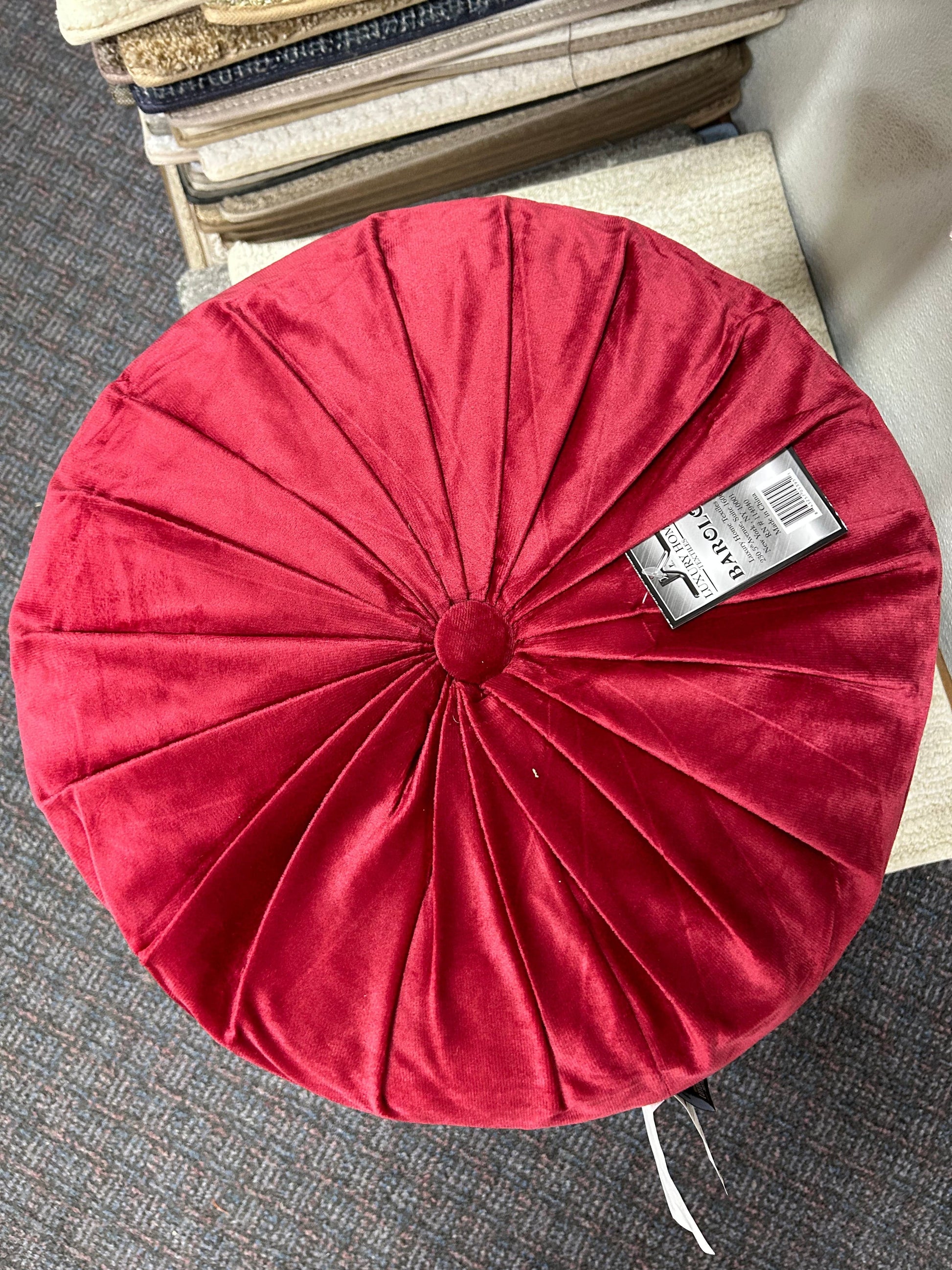 Linen World 16” Round Throw Pillow