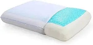 Linen World BED PILLOWS 2 IN 1 REVERSIBLE HONEYCOMB TO MEMORY FOAM PILLOW