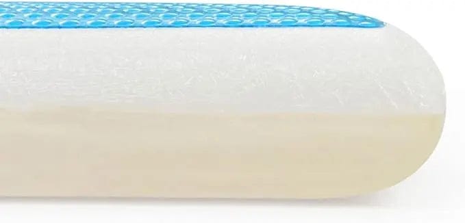 Linen World BED PILLOWS 2 IN 1 REVERSIBLE HONEYCOMB TO MEMORY FOAM PILLOW