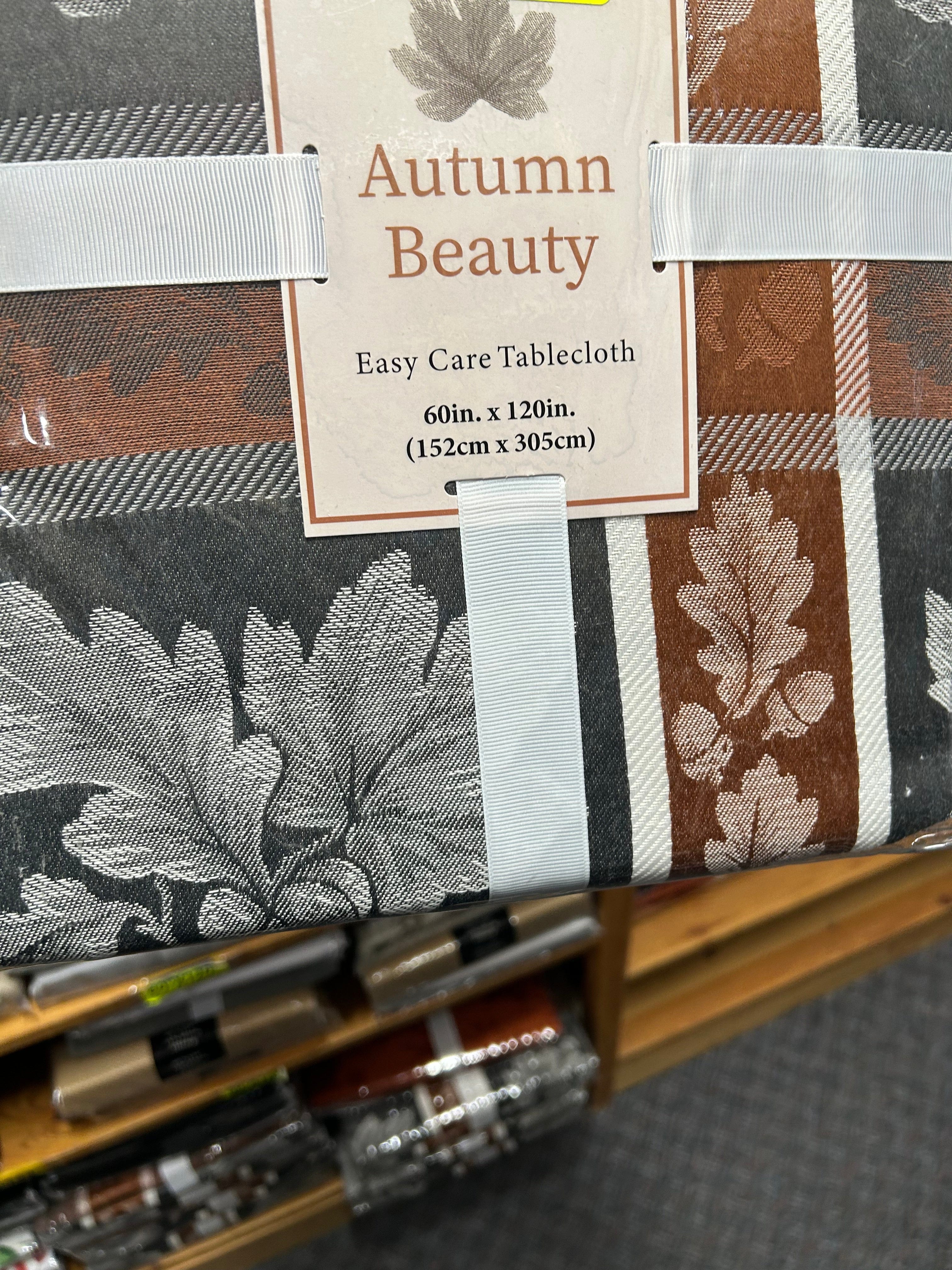 Linen World Beautiful ‘Autumn Beauty’ Fabric Tablecloth