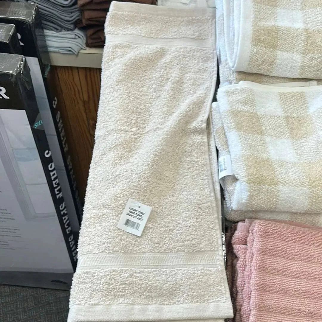 Linen World Beige Hand Towels