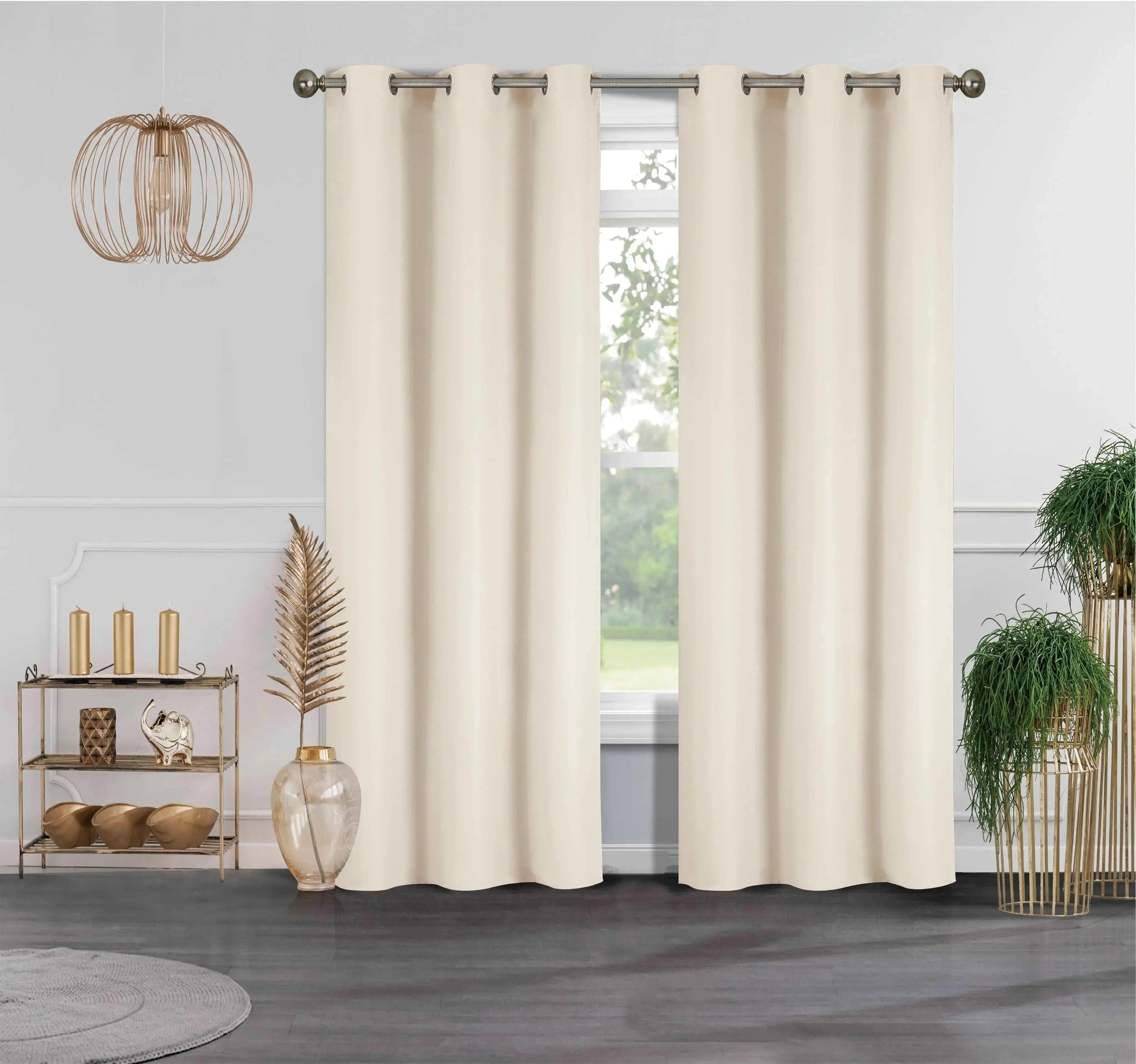 Linen World Curtains Beige 