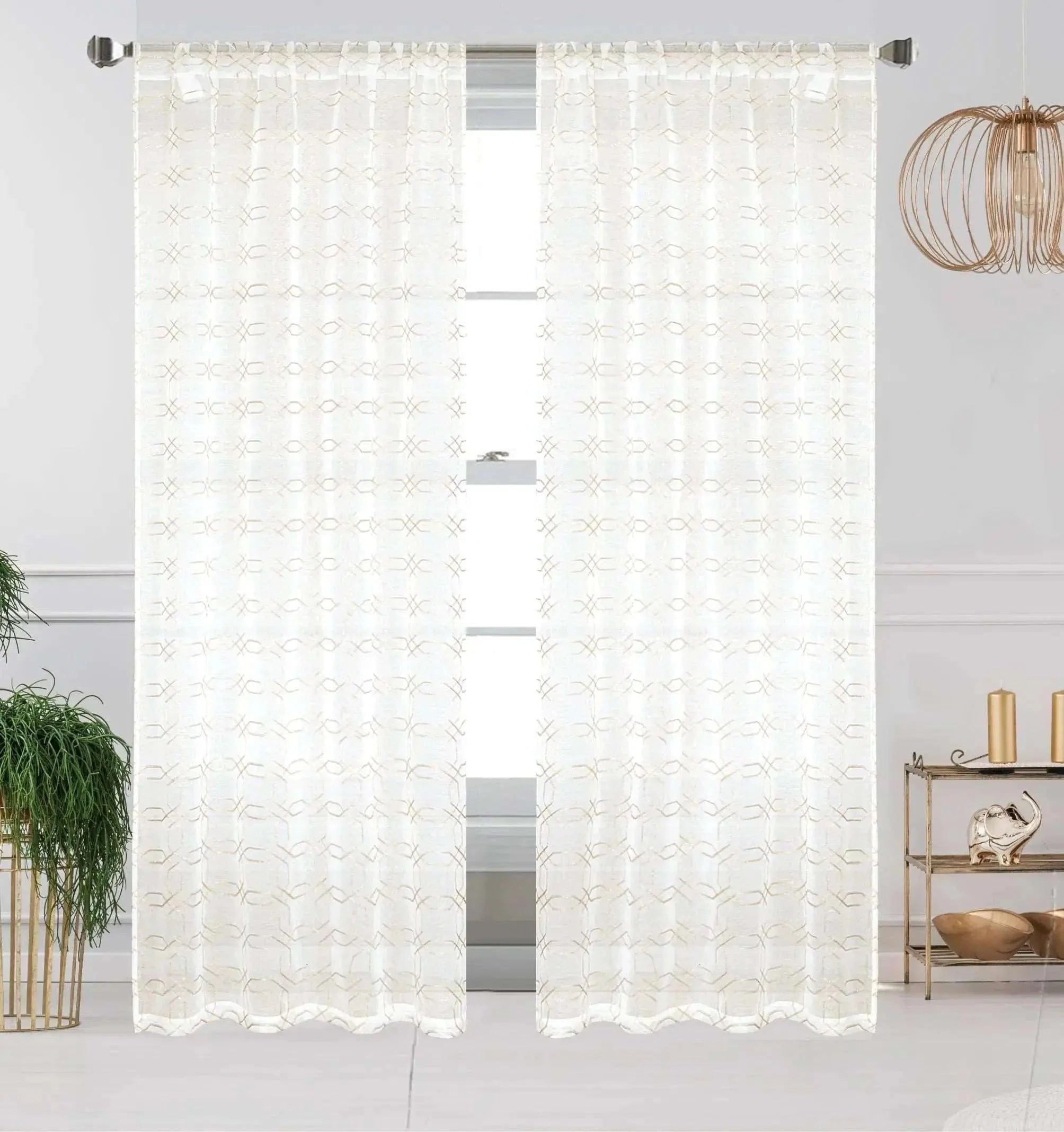 Linen World Curtain Panel Beige 