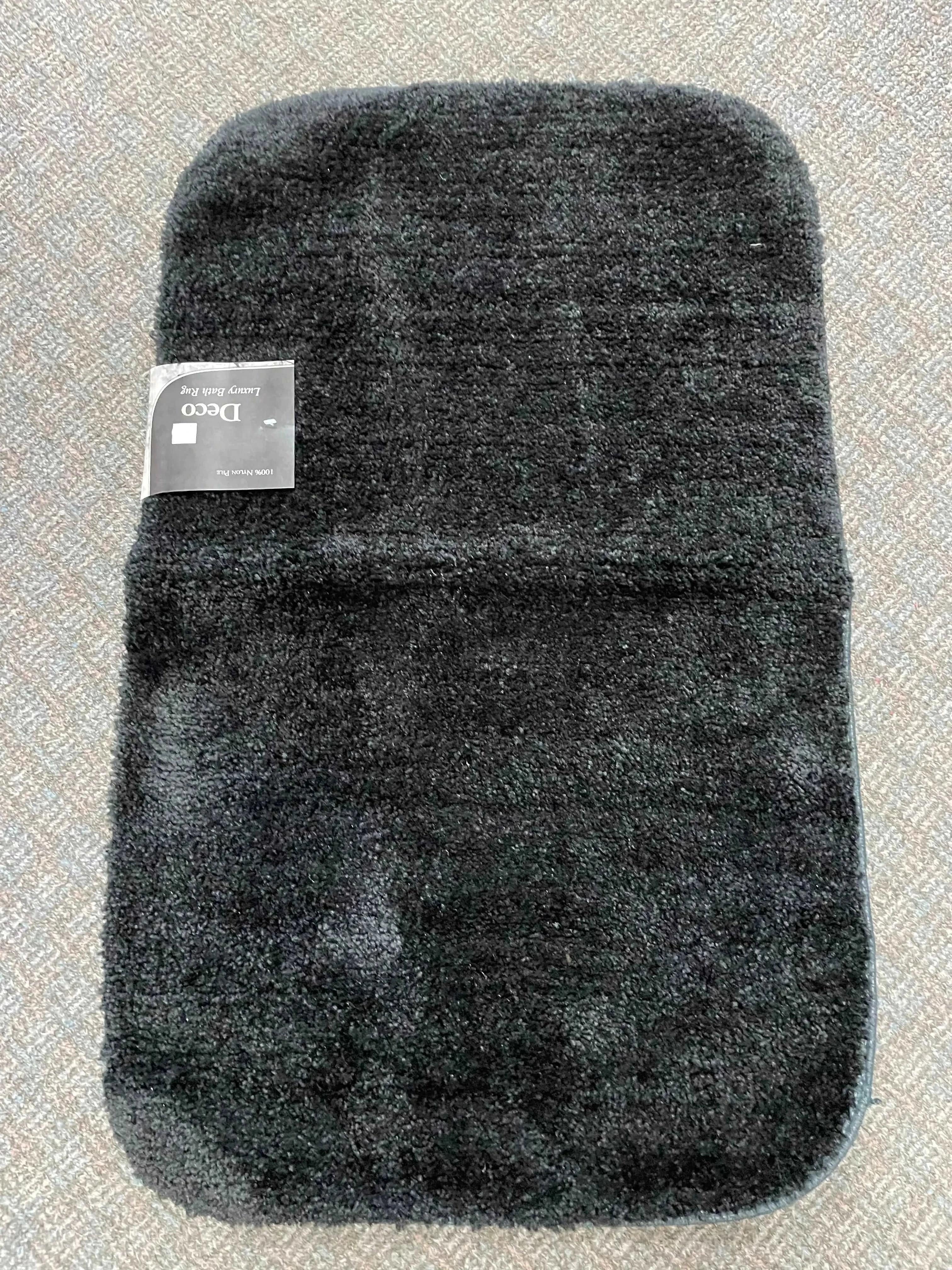 Linen World bathroom rugs Black / 24x40 Thick bathroom rugs