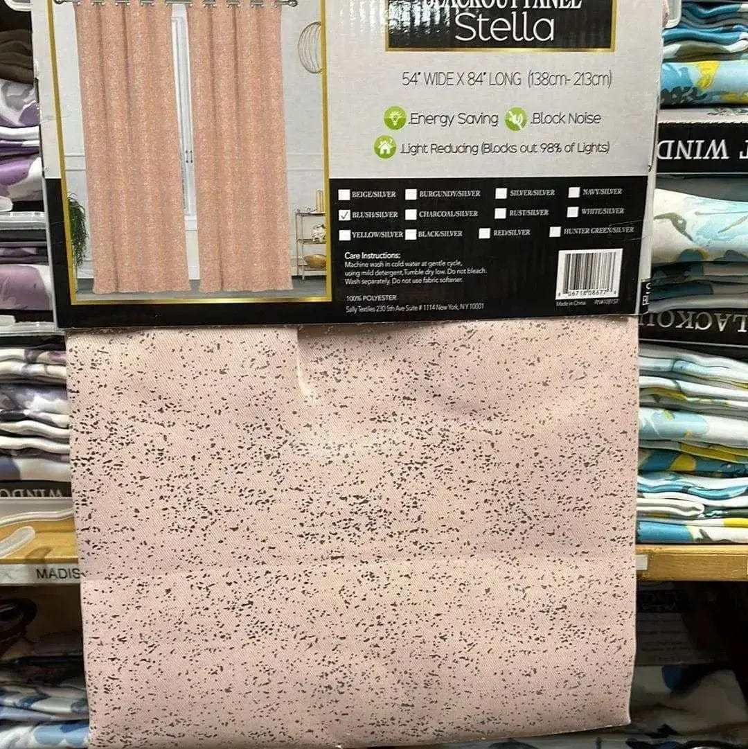 Linen World Curtains & Drapes Blush “Stella” Blackout Window Panel