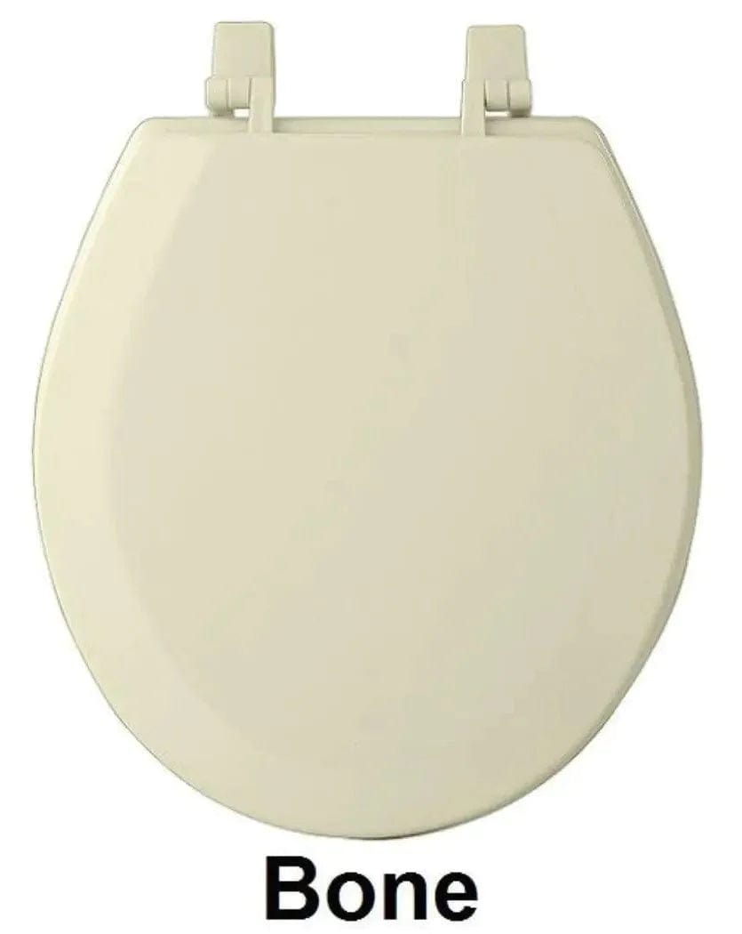 Linen World Bathroom Accessories Bone Wood Toilet Seat - Standard 17”