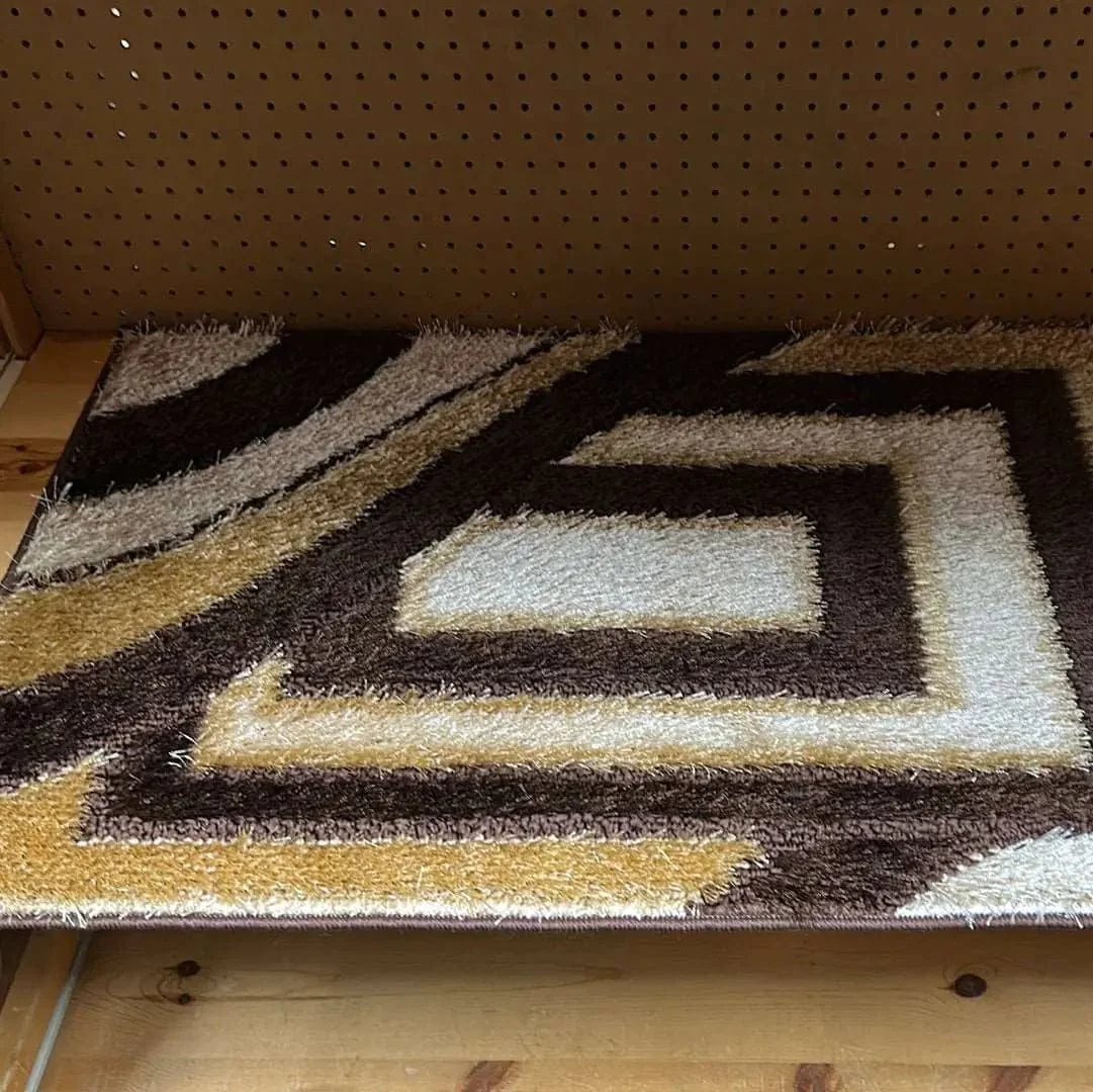 Linen World Brown/beige Large 37” by 24” Carpet Mat