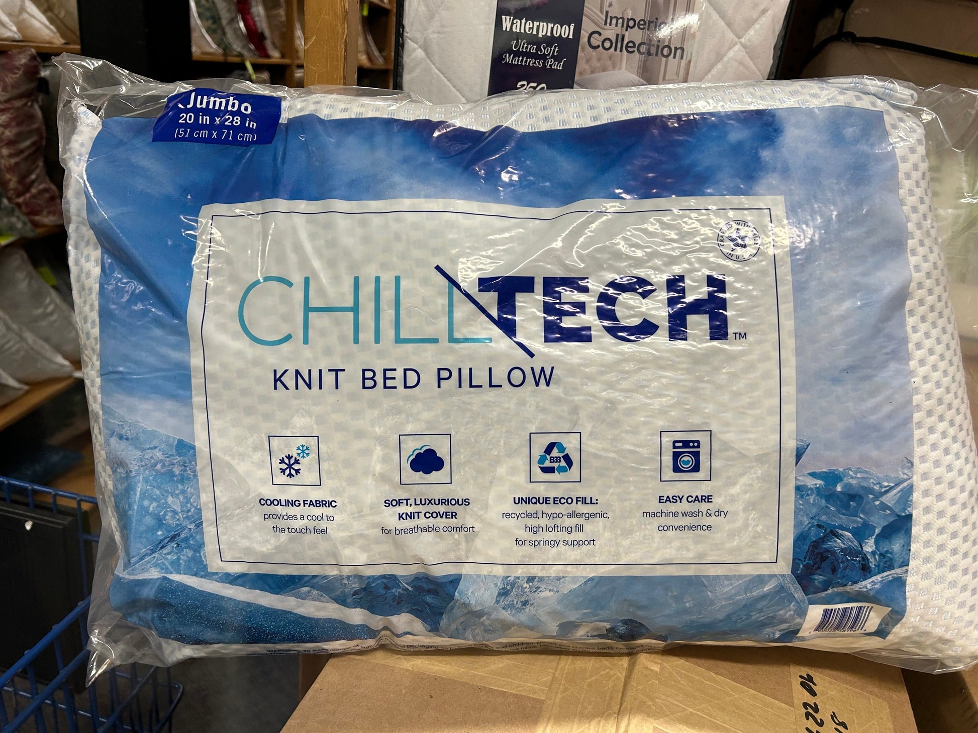 Linen World CHILLTECH LUXURY COOLING KNIT BED PILLOW