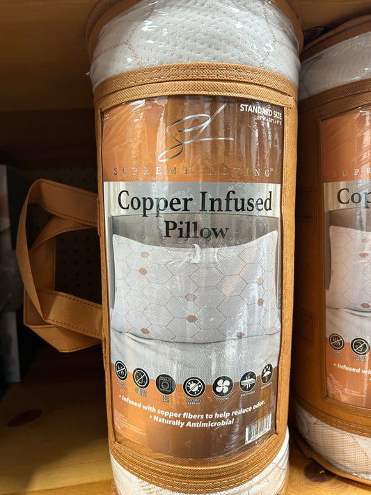 Linen World Copper Infused Memory Foam Pillow