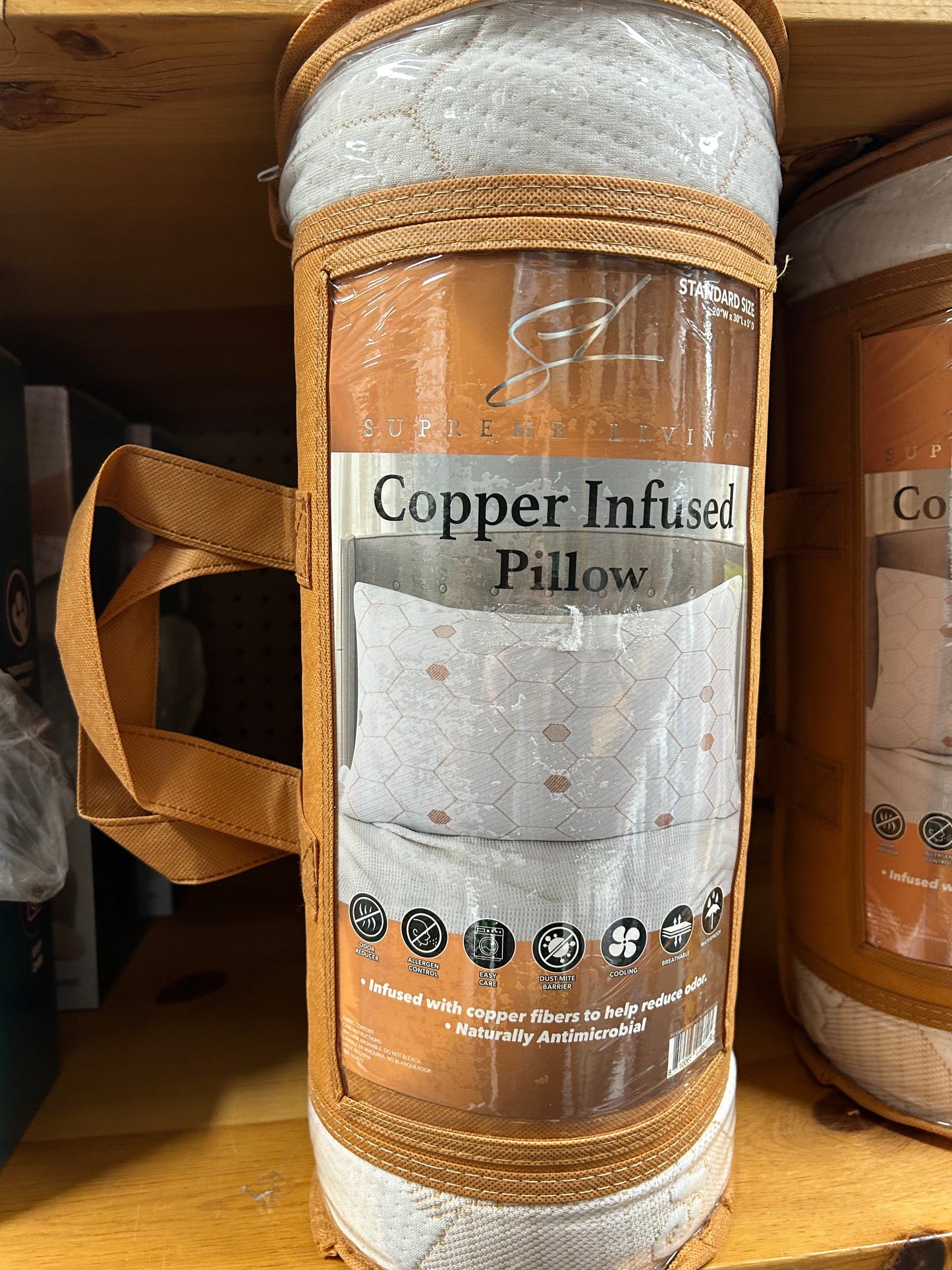 Linen World Copper Infused Memory Foam Pillow