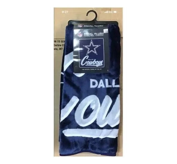 Linen World Dallas Cowboys NFL Plush Throw Blanket