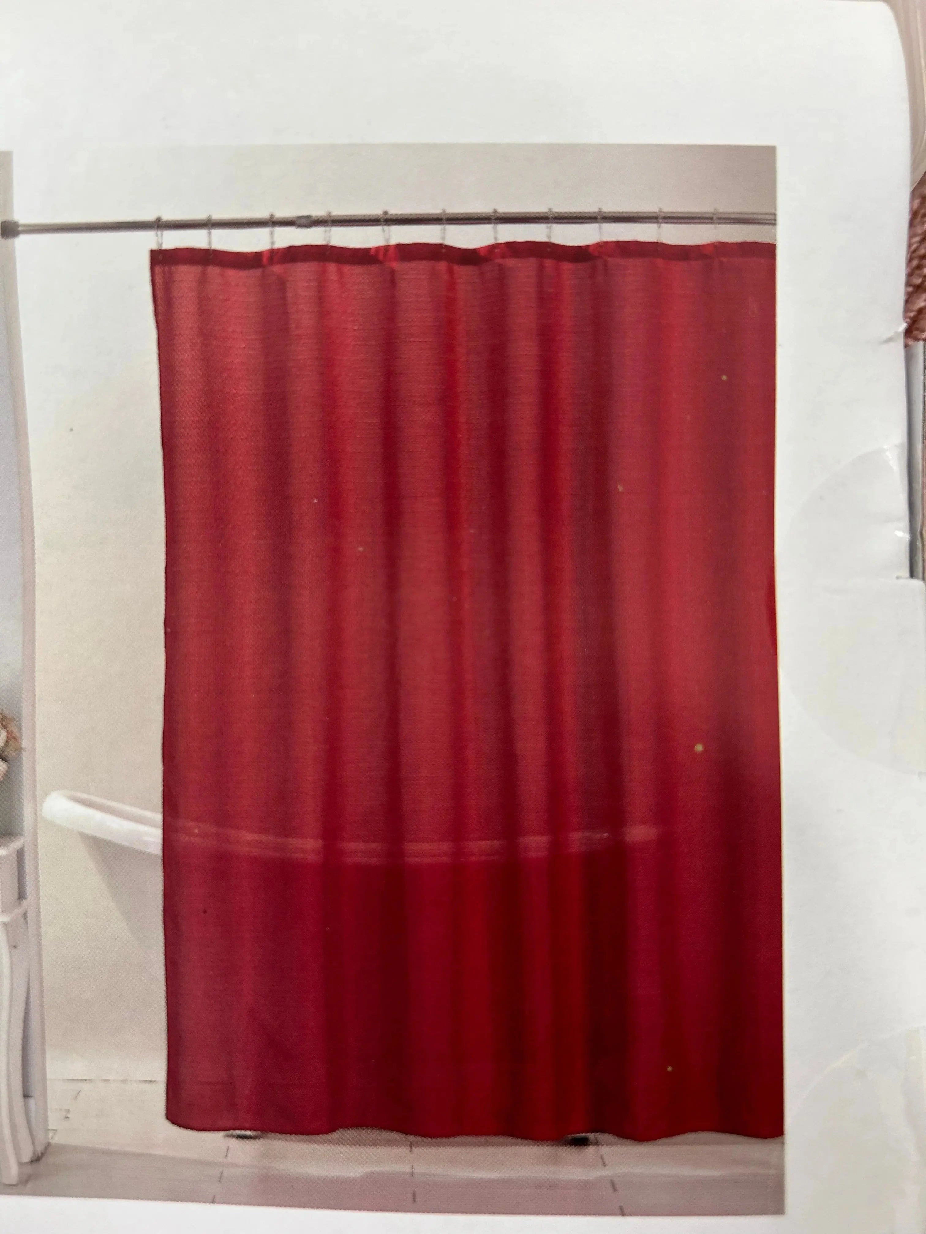 Linen World Fabric Shower Curtain