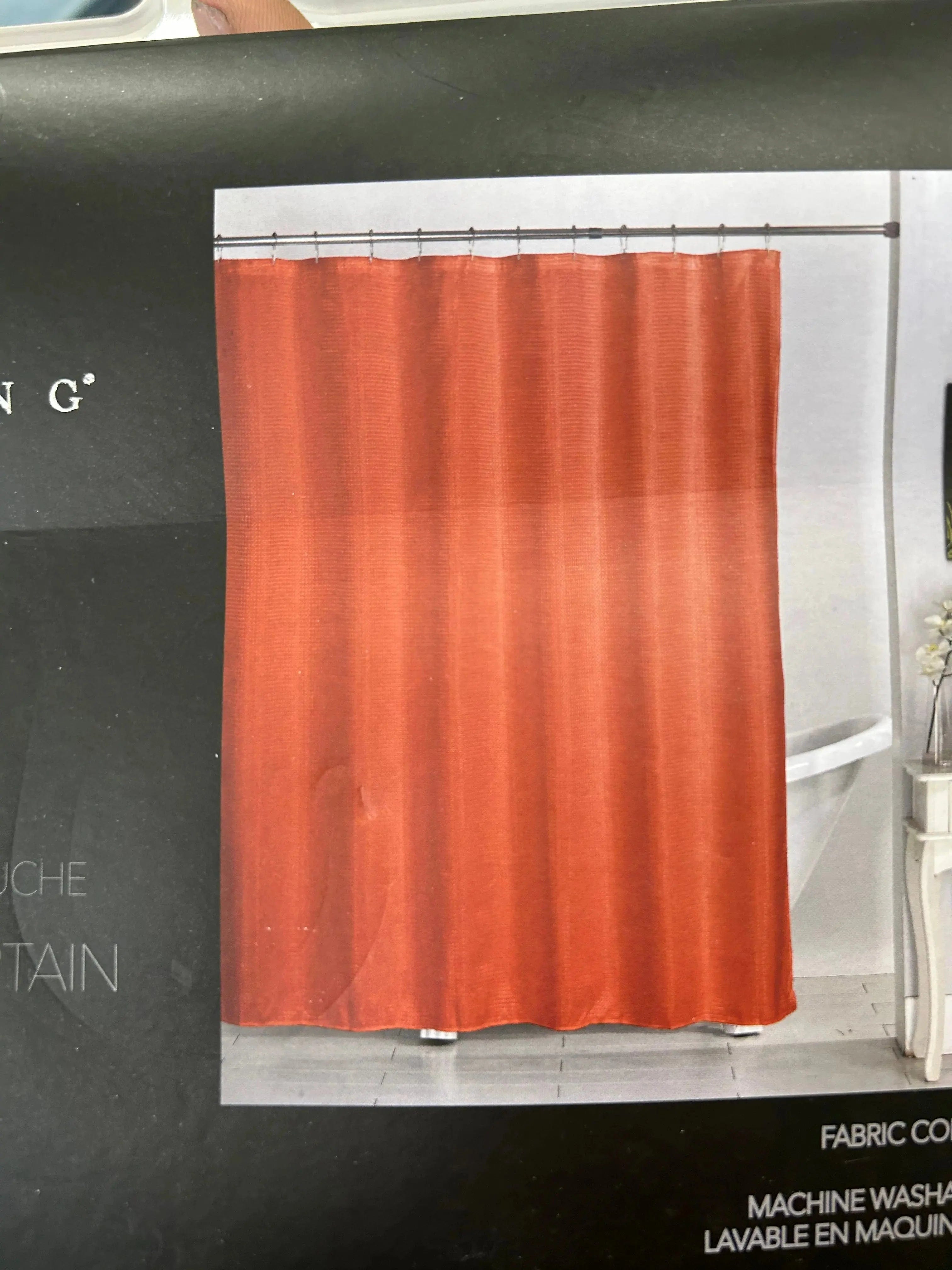 Linen World Fabric Shower Curtain