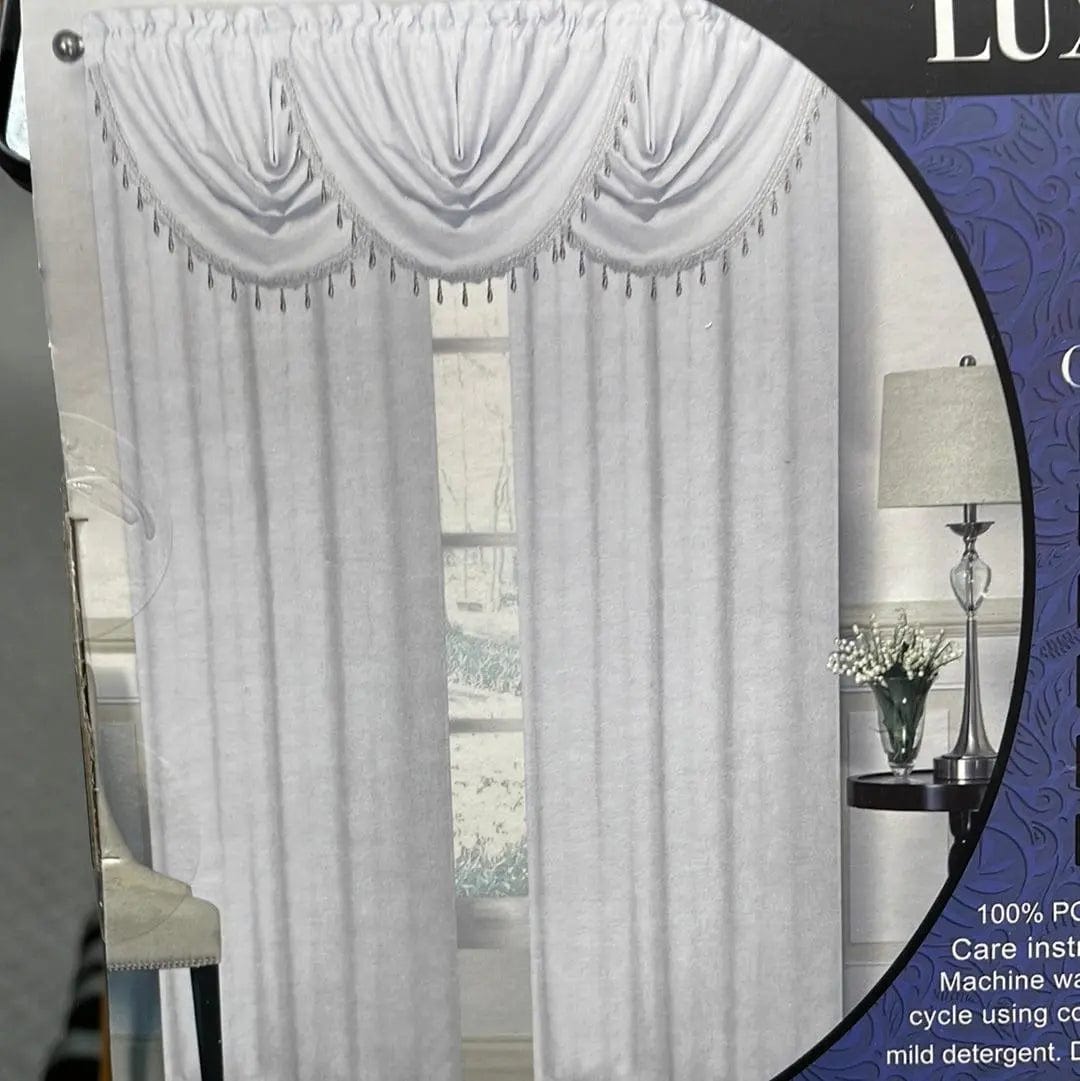 Linen World Faux Silk Blackout Curtain Panel