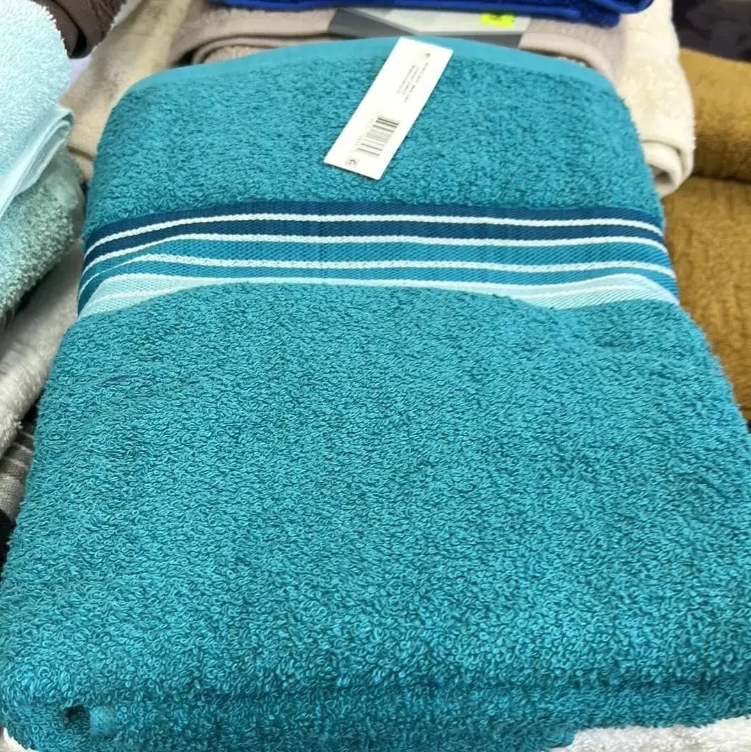 Linen World Green Cotton Bath Towel
