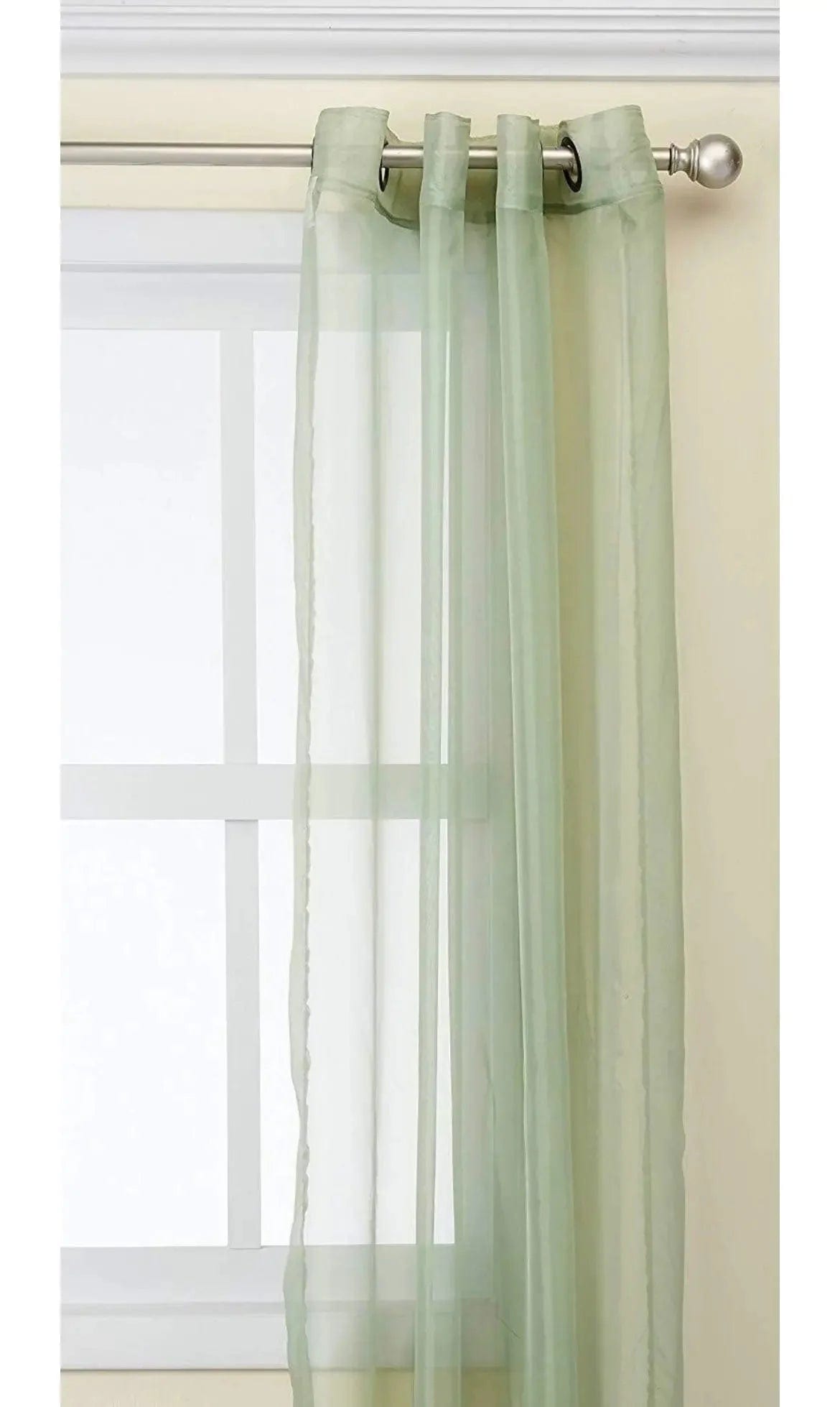 Linen World Home & Garden “Harper” Sheer grommet curtain panel