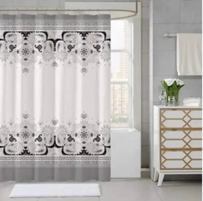 Linen World Heavy fabric shower curtain