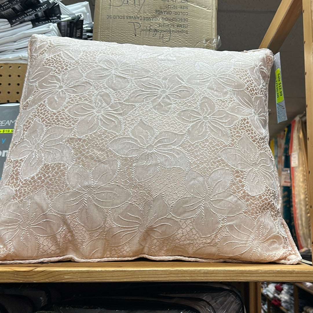 Linen World “Jolene” Matching Embroidered Throw Pillow