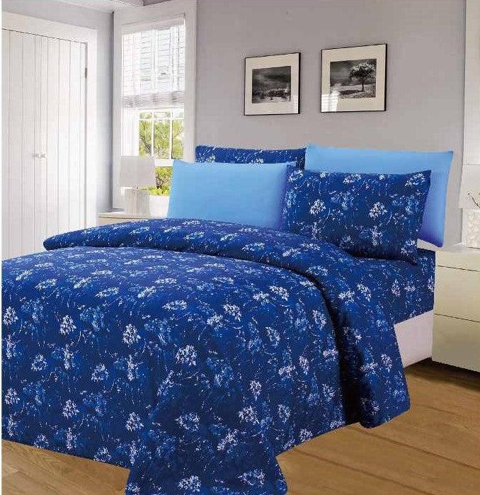 Linen World Quilts & Comforters Navy / King “Supreme” 8 pc Comforter Set King/Queen