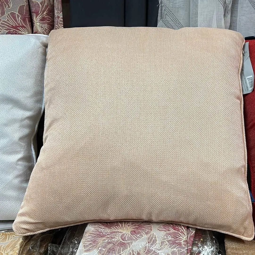 Linen World Peach “Morgan” Luxury Throw Pillow