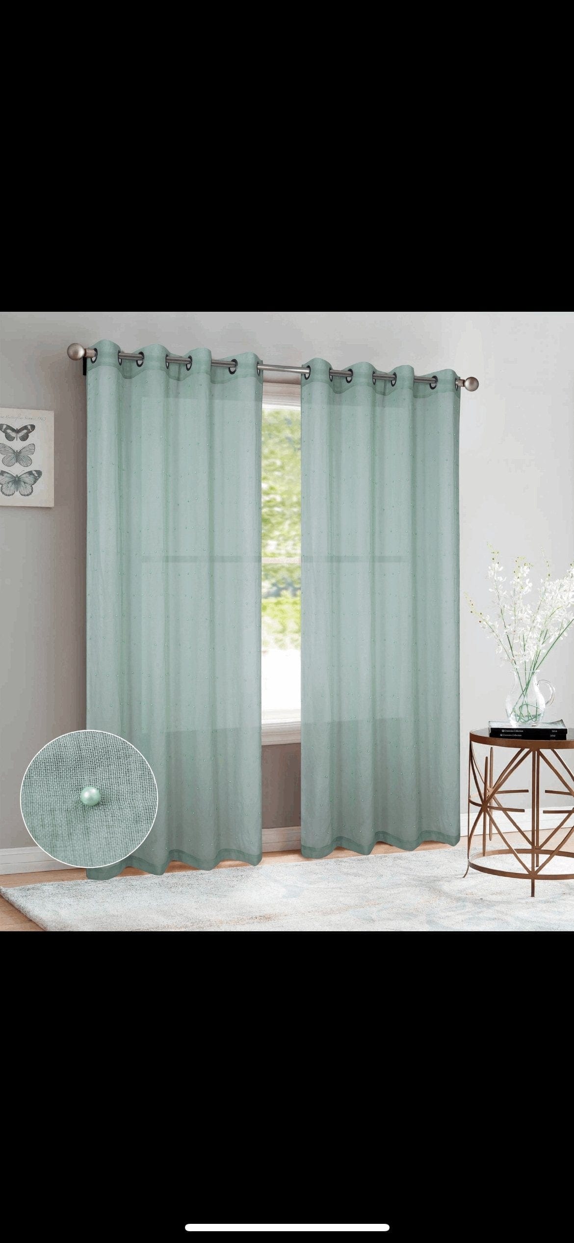 Linen World “Pearl” Curtain Panel