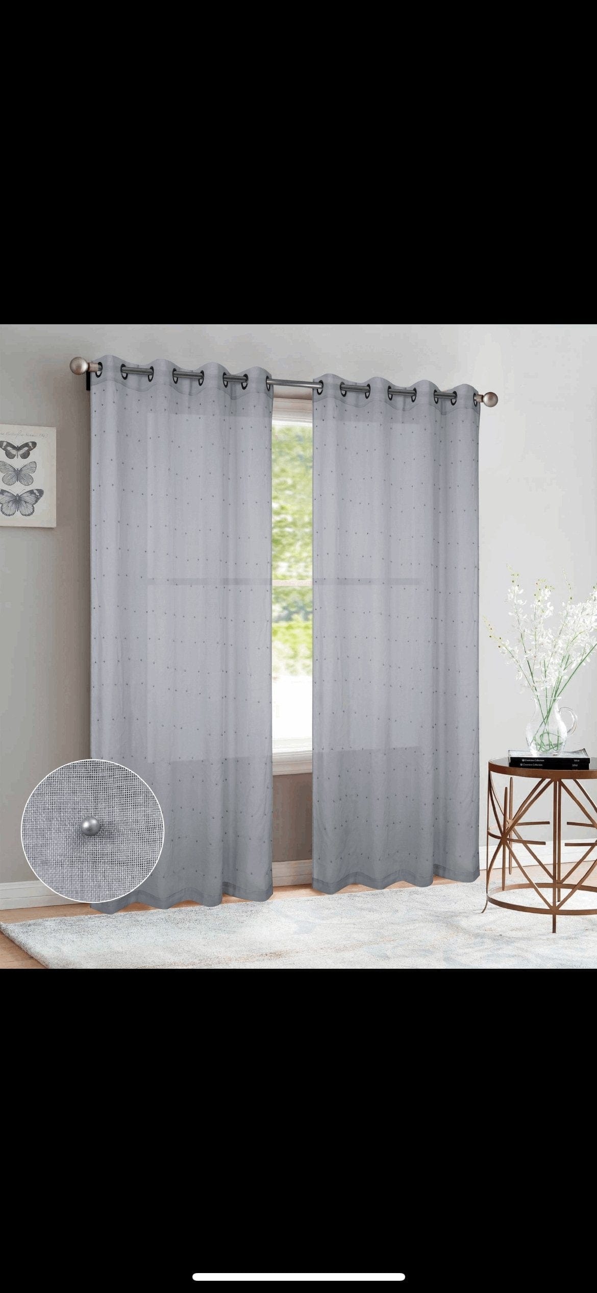 Linen World “Pearl” Curtain Panel