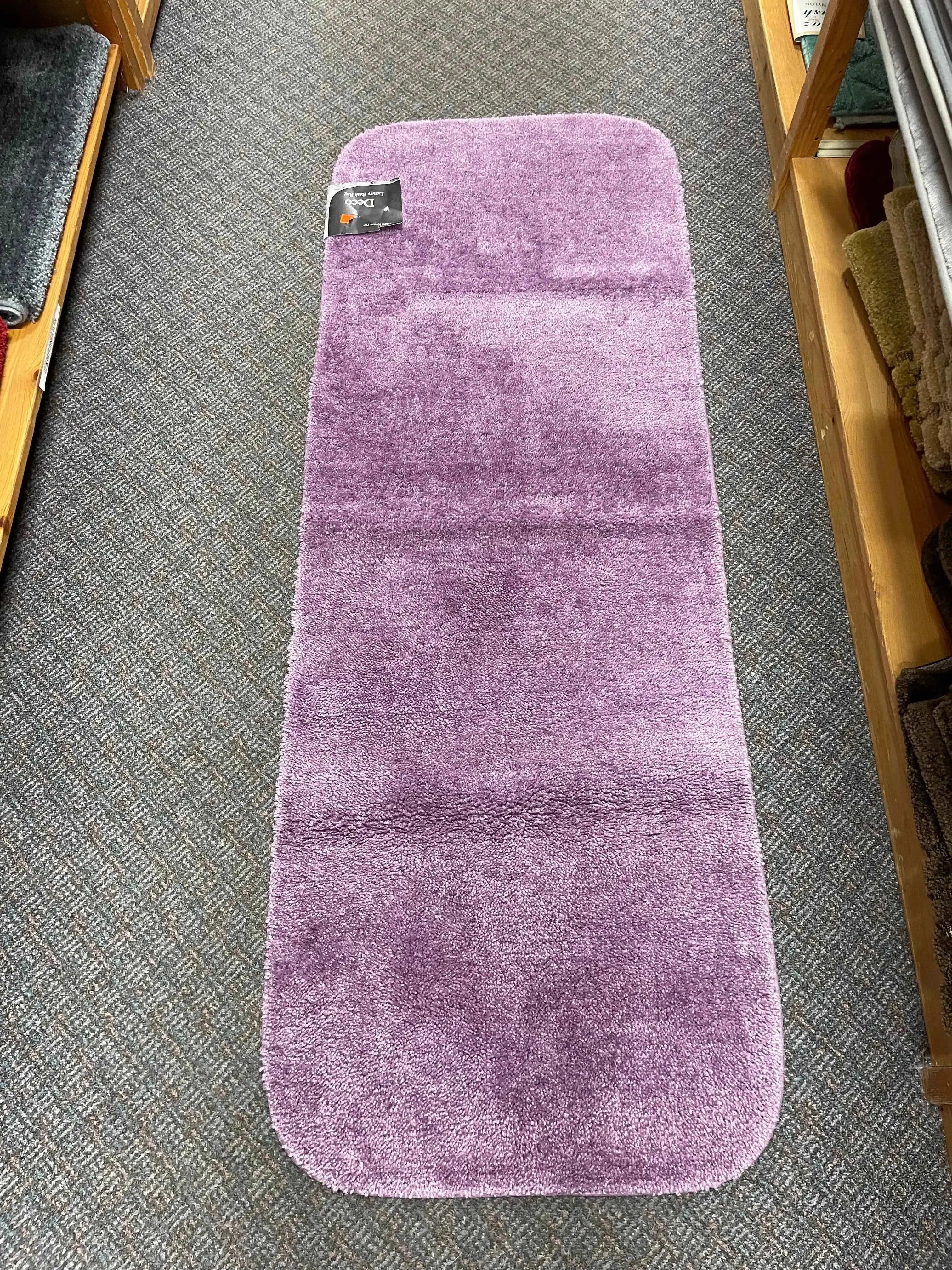Linen World bathroom rugs Purple / 22x60 Thick bathroom rugs