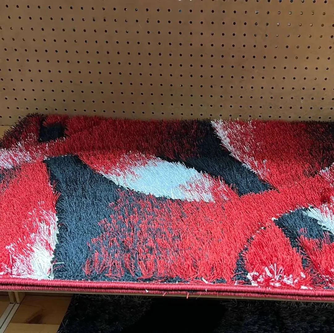 Linen World Red/black Large 37” by 24” Carpet Mat