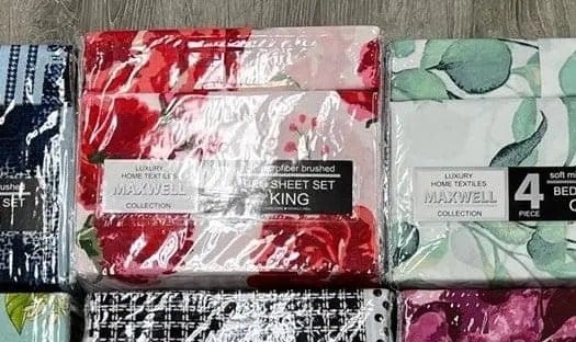Linen World Bed Sheets Red Roses / Twin 4 PC Brushed Microfiber Sheet Sets ALL SIZES