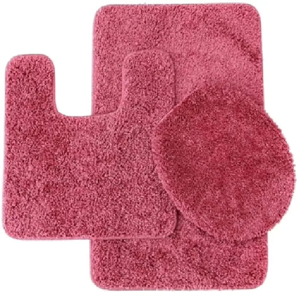 Linen World bathroom rugs Rose "Elite" 3 PC Bath mat set
