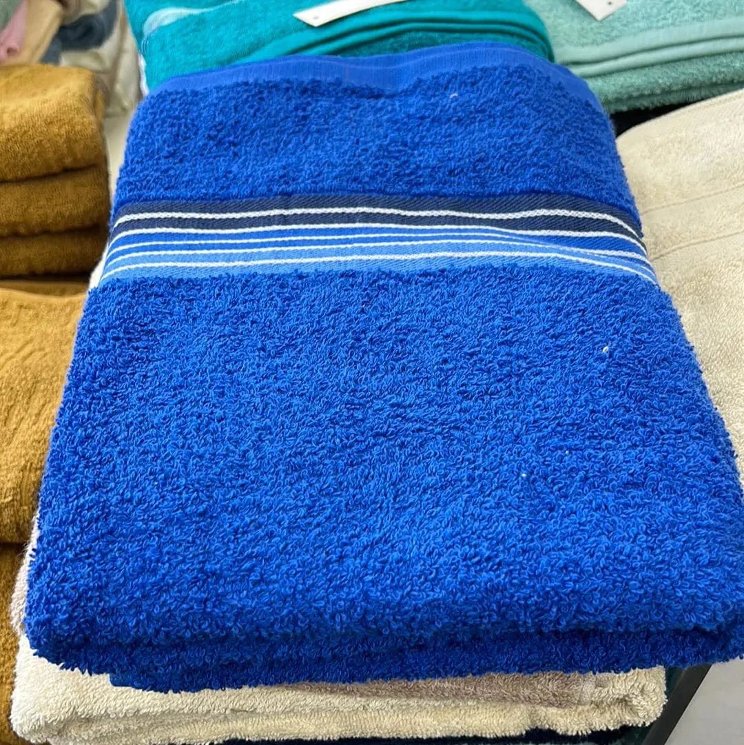Linen World Royal Blue Cotton Bath Towel