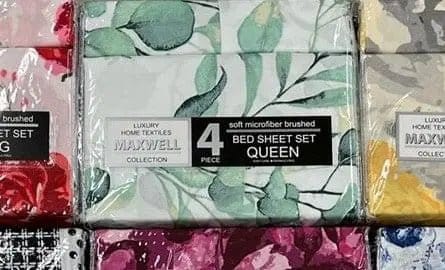Linen World Bed Sheets Seafoam Leaves / Twin 4 PC Brushed Microfiber Sheet Sets ALL SIZES