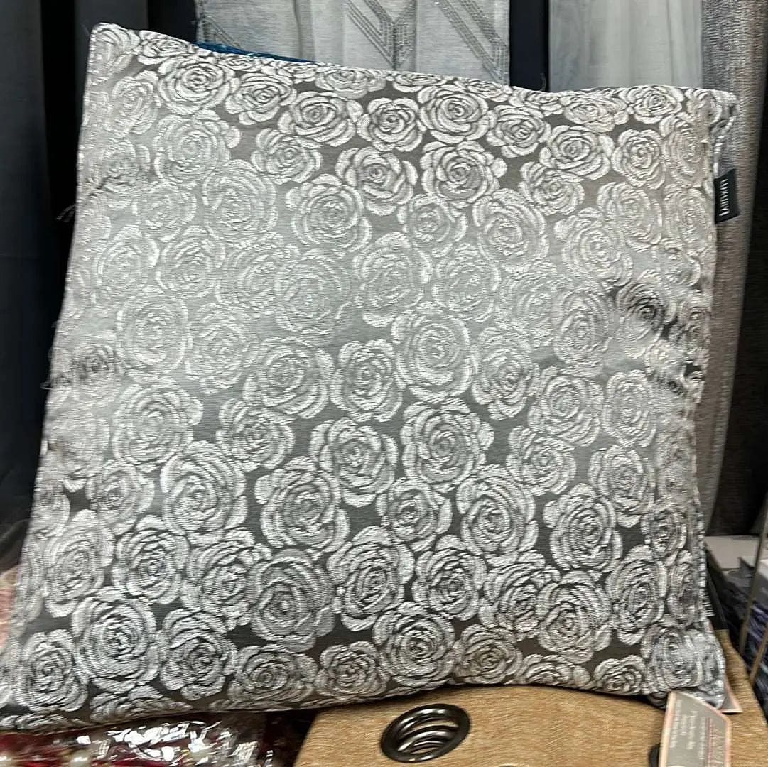 Linen World Silver “Angelina” Throw Pillow