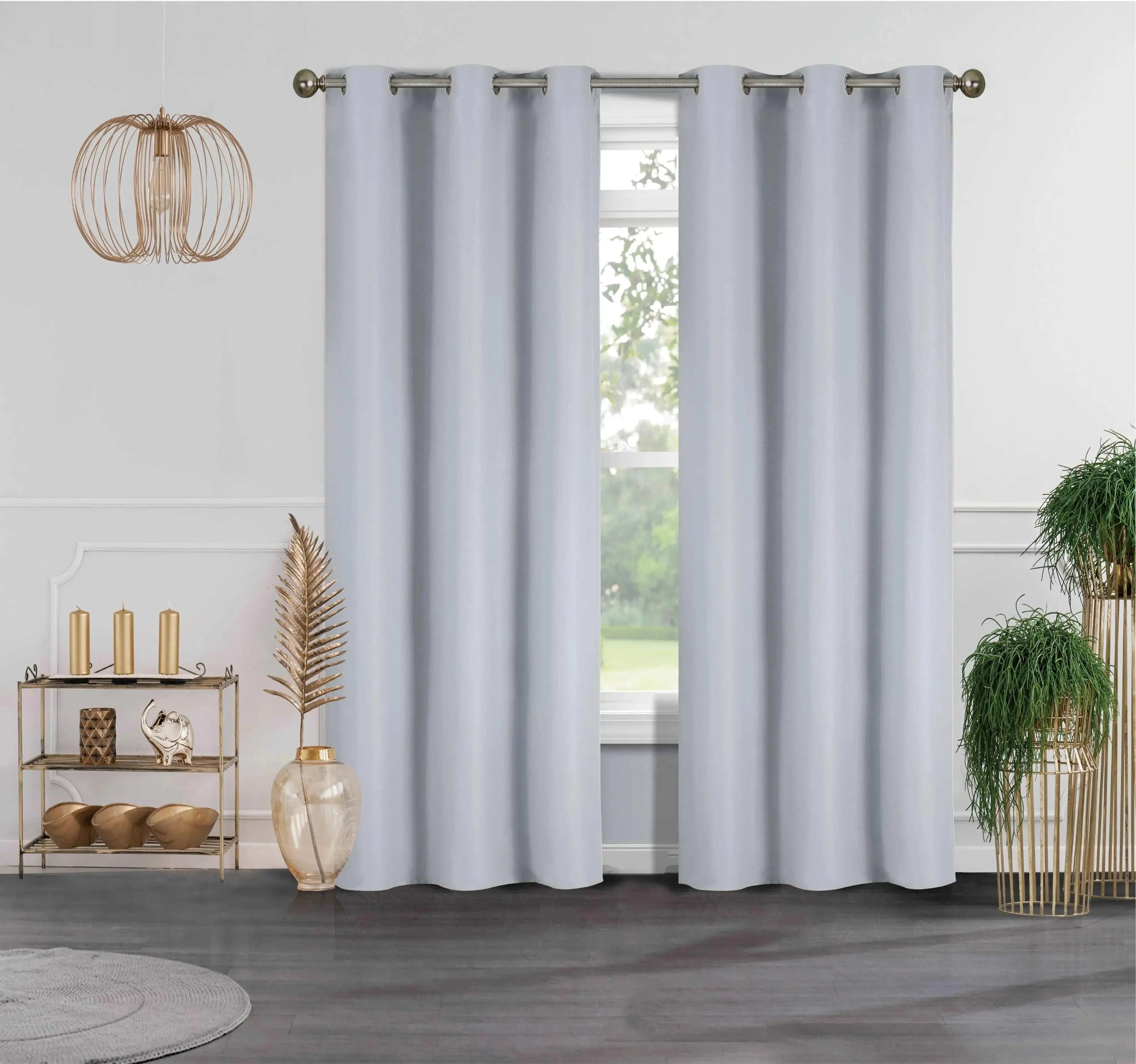 Linen World Curtains Silver 