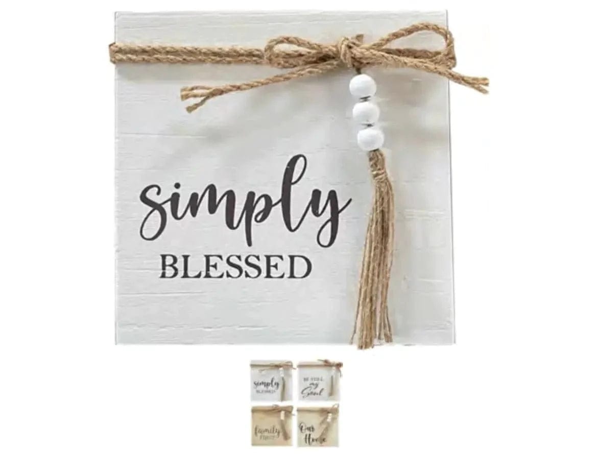 Linen World SIMPLY TABLE-TOP ART - HOME "SIMPLY BLESSED"