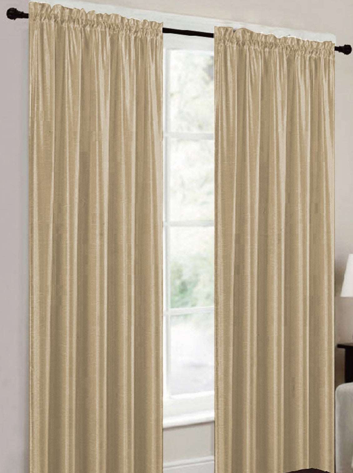 Linen World Curtain Panel “Terri” Rod Pocket Curtain Panel