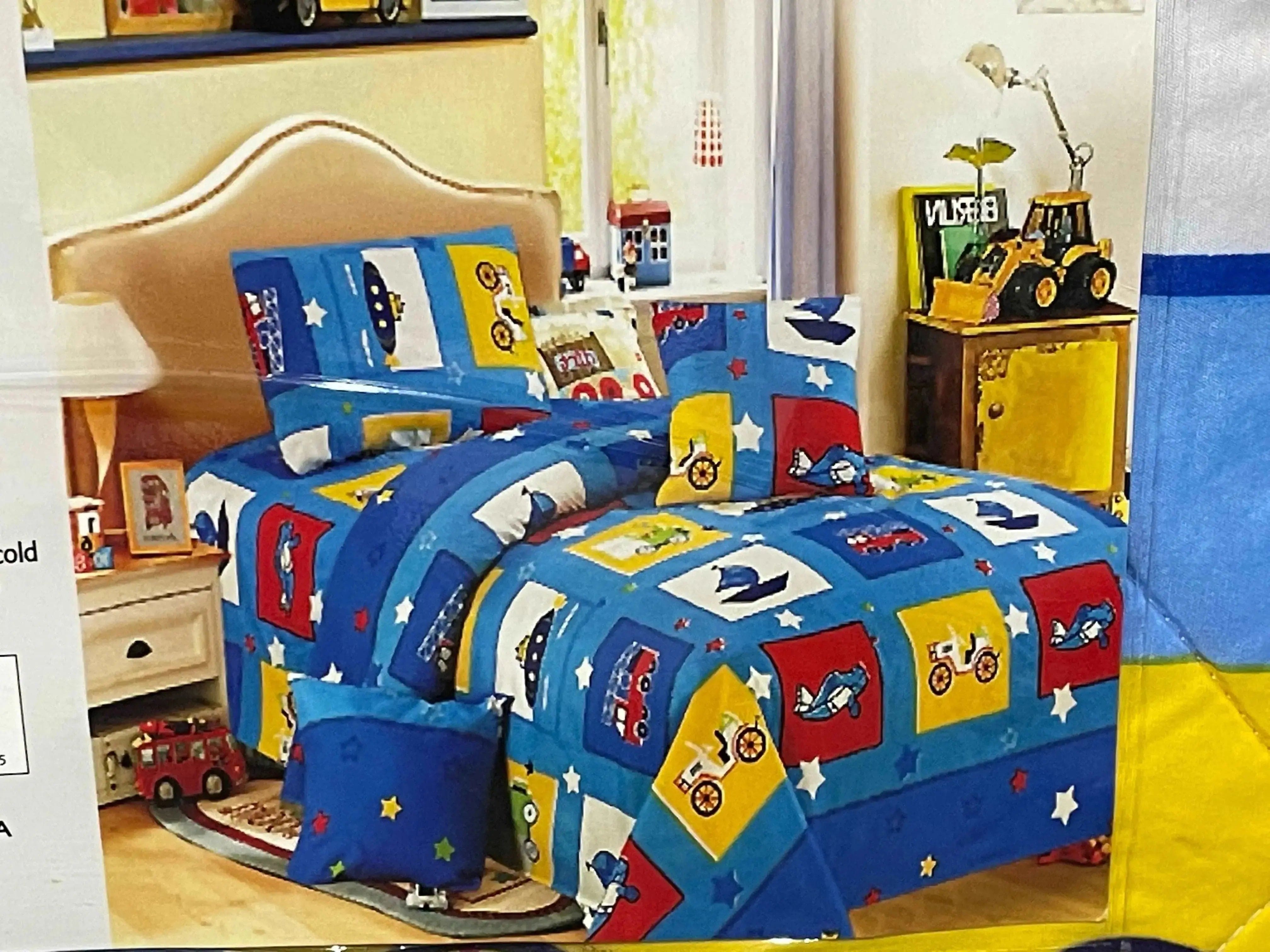 Linen World Quilts & Comforters Toy Trucks Kids Collection Twin Comforter Mini Set