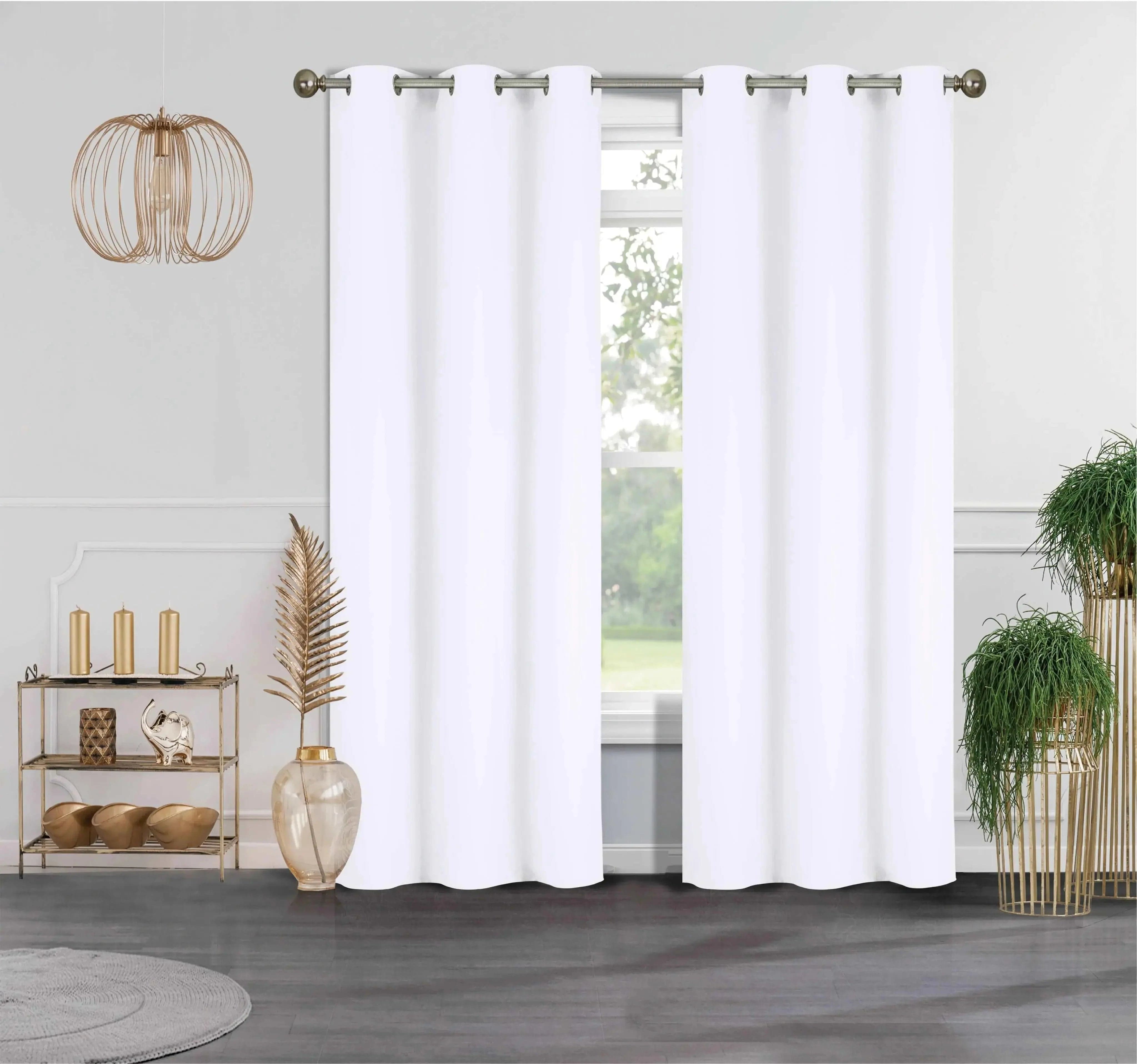 Linen World Curtains White 