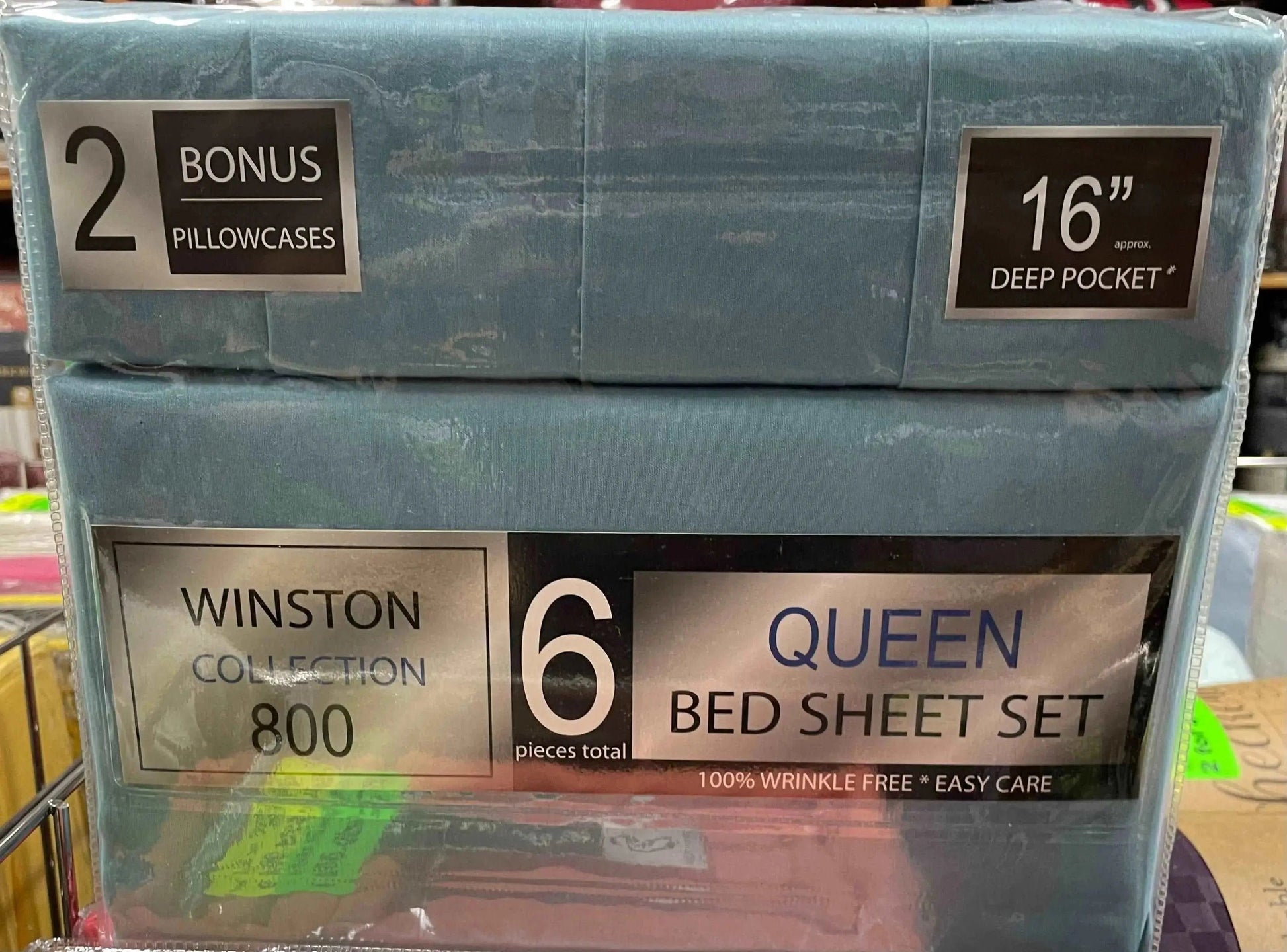 Linen World Bed Sheets “Winston” 800 Collection 6 pc Deep Pocket Sheet Set in All Sizes