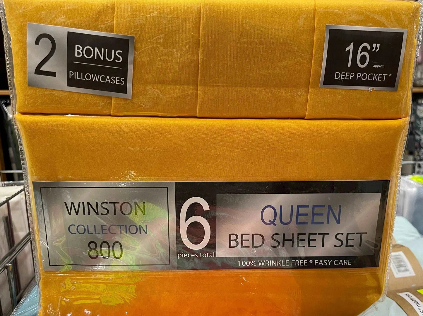 Linen World Bed Sheets “Winston” 800 Collection 6 pc Deep Pocket Sheet Set in All Sizes