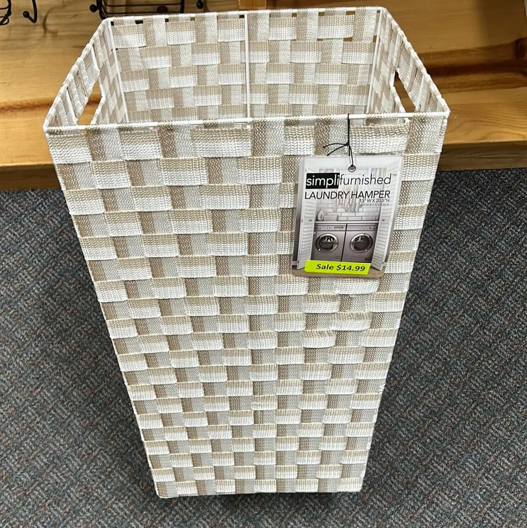 Linen World Woven Strap Hamper