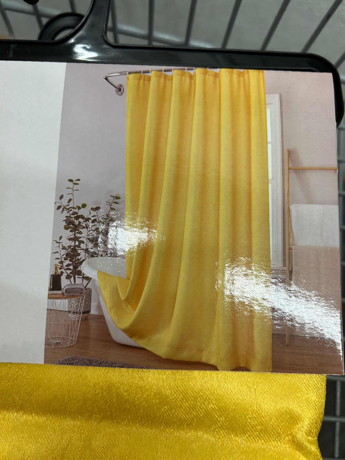 Linen World Yellow ‘Peninsula’ Heavy Duty Water Resistant Shower Curtain